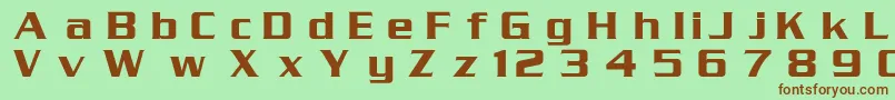 Serpentine Font – Brown Fonts on Green Background
