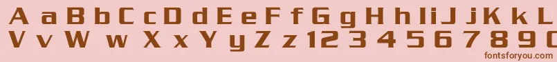 Serpentine Font – Brown Fonts on Pink Background