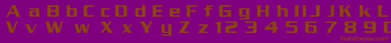 Serpentine Font – Brown Fonts on Purple Background