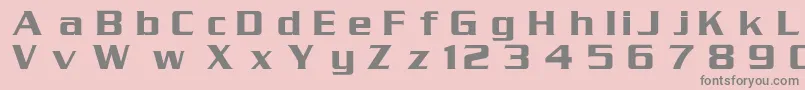 Serpentine Font – Gray Fonts on Pink Background