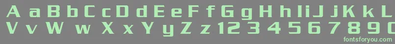 Serpentine Font – Green Fonts on Gray Background