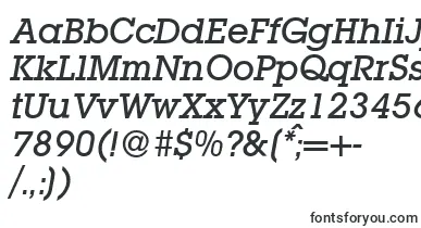 L850SlabMediumItalic font – Fonts Starting With L