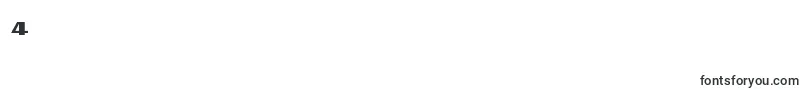フォントTigersharkcond – フォント数字4