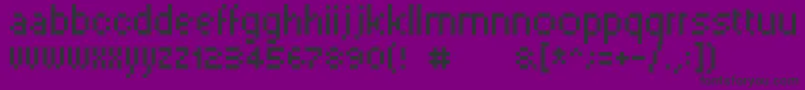 fuente Pixelsix00 – Fuentes Negras Sobre Fondo Morado
