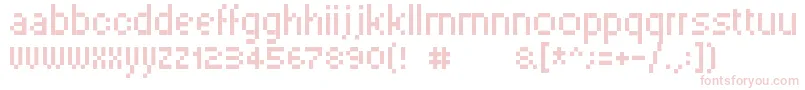 Шрифт Pixelsix00 – розовые шрифты на белом фоне