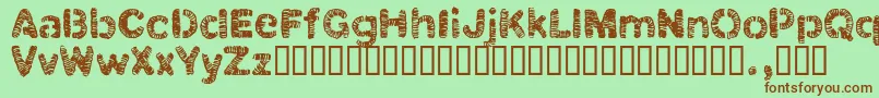 More about Clbtrial Font Clbtrial Font – Brown Fonts on Green Background