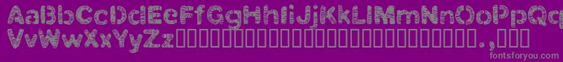 Weitere Informationen zur Clbtrial-Schriftart Clbtrial-Schriftart – Graue Schriften auf violettem Hintergrund