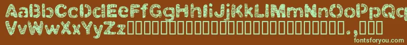 More about Clbtrial Font Clbtrial Font – Green Fonts on Brown Background
