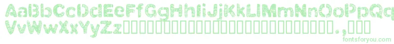Saiba mais sobre a fonte Clbtrial Fonte Clbtrial – fontes verdes em um fundo branco