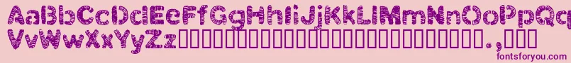 Weitere Informationen zur Clbtrial-Schriftart Clbtrial-Schriftart – Violette Schriften auf rosa Hintergrund