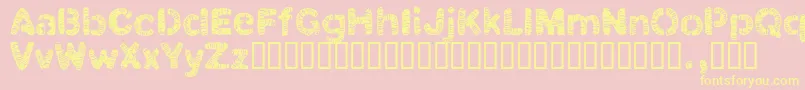 Weitere Informationen zur Clbtrial-Schriftart Clbtrial-Schriftart – Gelbe Schriften auf rosa Hintergrund