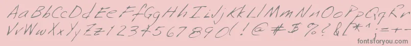 Lehn253-Schriftart – Graue Schriften auf rosa Hintergrund