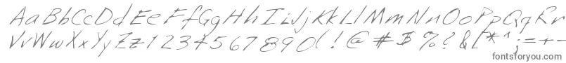 フォントLehn253 – 白い背景に灰色の文字