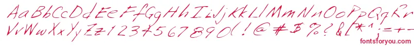 フォントLehn253 – 赤い文字