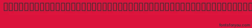 フォントFizzoHeavy – 赤い背景に黒い文字