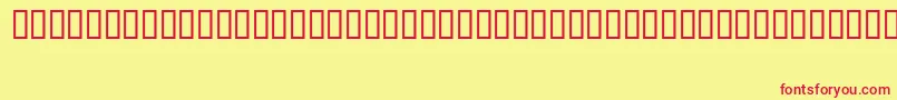 FizzoHeavy Font – Red Fonts on Yellow Background
