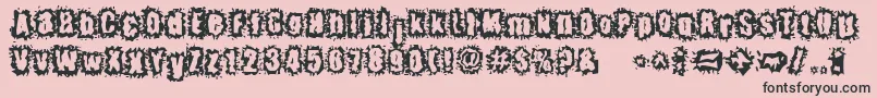 HyperKinetic Font – Black Fonts on Pink Background