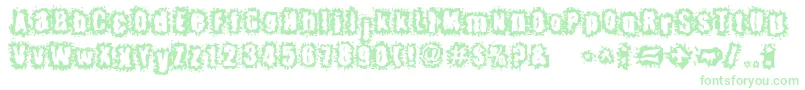 HyperKinetic Font – Green Fonts on White Background