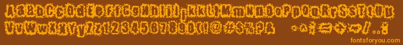 En savoir plus sur la police HyperKinetic Police HyperKinetic – polices orange sur fond brun