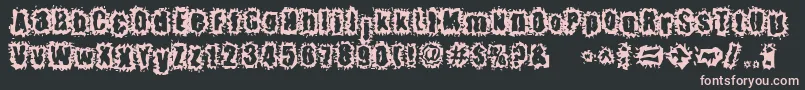 HyperKinetic Font – Pink Fonts on Black Background
