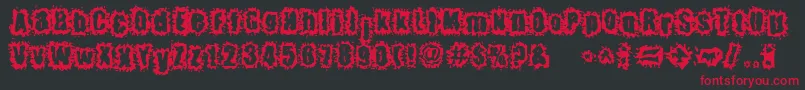 HyperKinetic Font – Red Fonts on Black Background