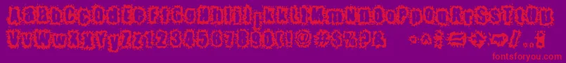 HyperKinetic Font – Red Fonts on Purple Background