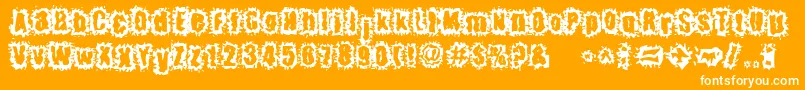 HyperKinetic Font – White Fonts on Orange Background