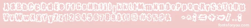 HyperKinetic Font – White Fonts on Pink Background