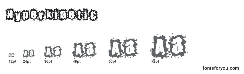 HyperKinetic Font Sizes