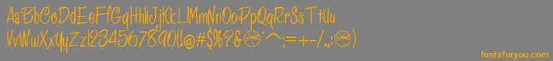 Police HffPessoasLindas – polices orange sur fond gris