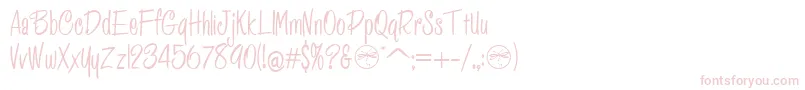 Police HffPessoasLindas – polices roses sur fond blanc