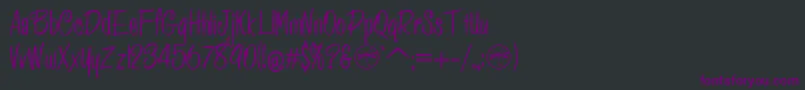 HffPessoasLindas Font – Purple Fonts on Black Background