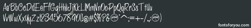 HffPessoasLindas Font – White Fonts on Black Background