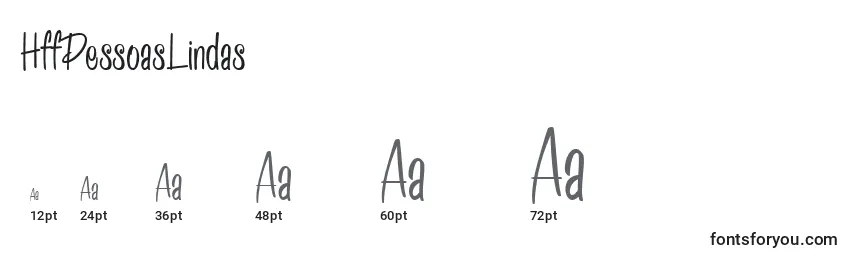 HffPessoasLindas Font Sizes