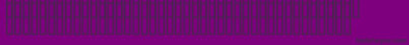 Uzgidrografia Font – Black Fonts on Purple Background