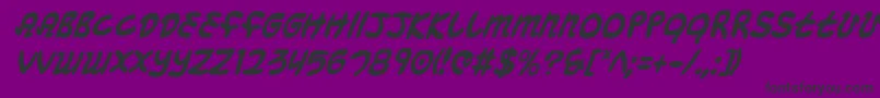 Mbeansci Font – Black Fonts on Purple Background