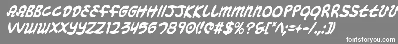 Mbeansci Font – White Fonts on Gray Background