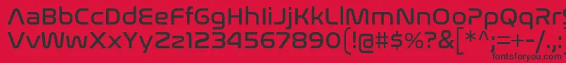 NasalizationRg Font – Black Fonts on Red Background