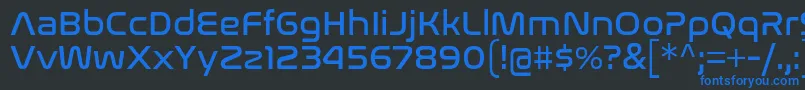 NasalizationRg Font – Blue Fonts on Black Background