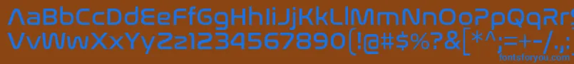 NasalizationRg Font – Blue Fonts on Brown Background