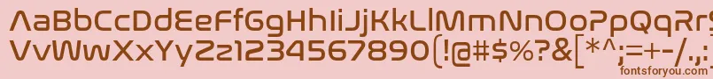 NasalizationRg Font – Brown Fonts on Pink Background