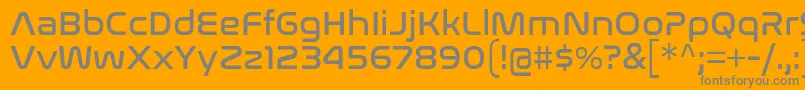 NasalizationRg Font – Gray Fonts on Orange Background