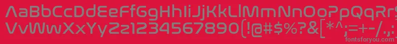 NasalizationRg Font – Gray Fonts on Red Background