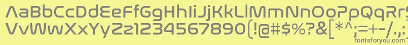 NasalizationRg Font – Gray Fonts on Yellow Background