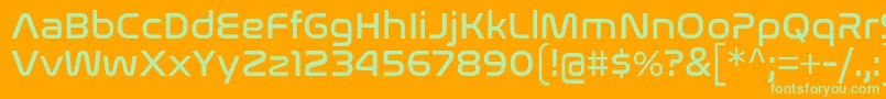 NasalizationRg Font – Green Fonts on Orange Background