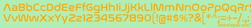 NasalizationRg Font – Orange Fonts on Green Background