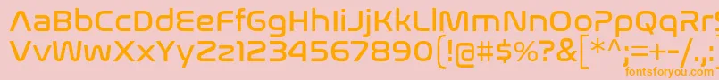 NasalizationRg Font – Orange Fonts on Pink Background