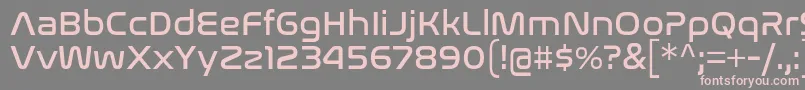 NasalizationRg Font – Pink Fonts on Gray Background