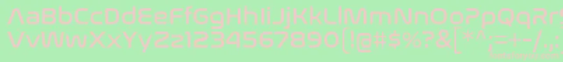 Шрифт NasalizationRg – розовые шрифты на зелёном фоне
