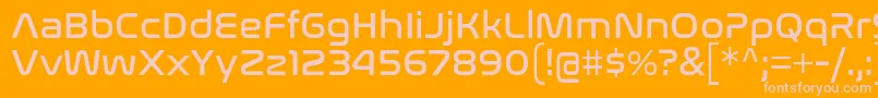 NasalizationRg Font – Pink Fonts on Orange Background